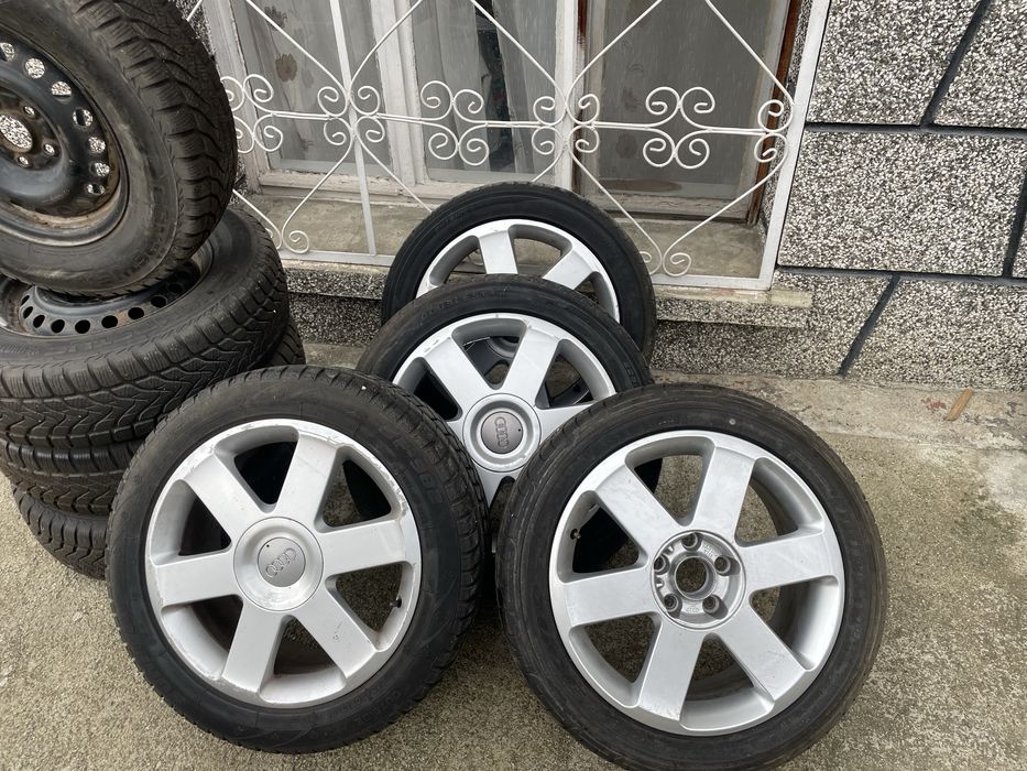 Джанти  5 броя 5*112 с гуми 225/50/17 за Audi
