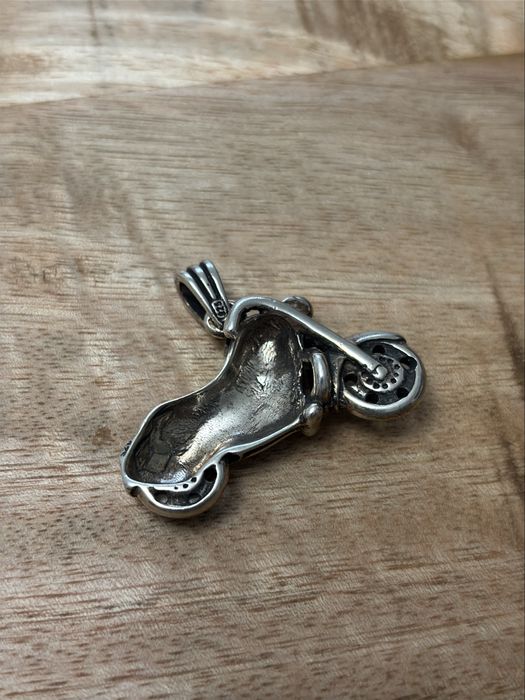 Pandant argint motocicleta
