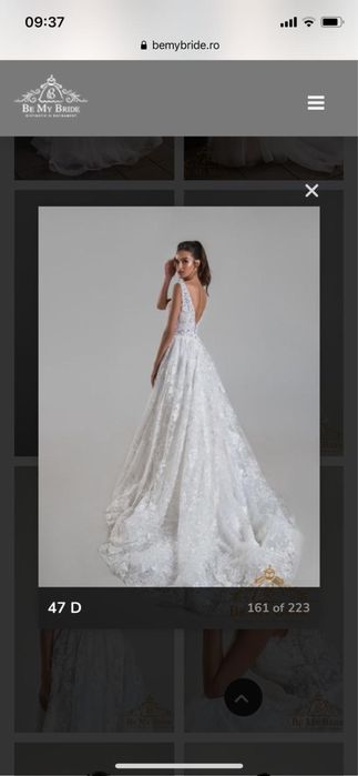 Rochie mireasa  designer Elena Morar marimea xs-s