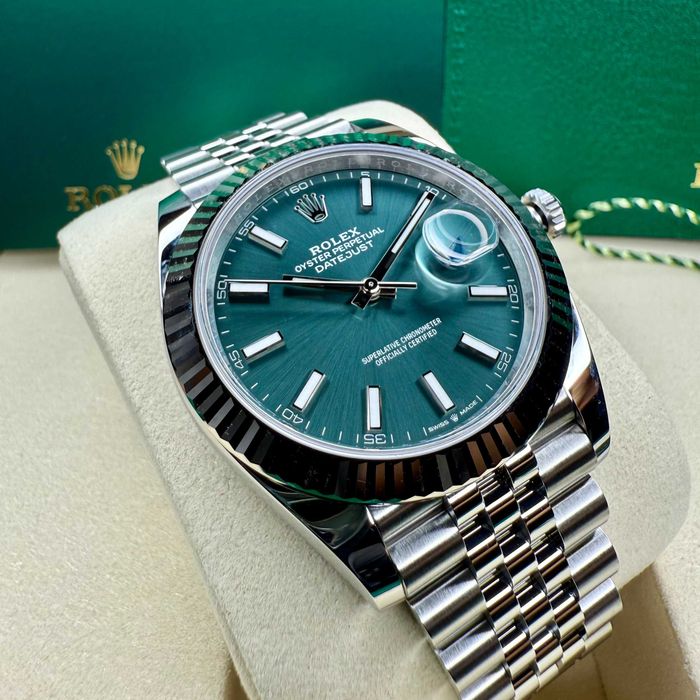 Rolex Datejust Green Mint | PE STOC | New | 41mm | 15750 EURO | 126334 | 2026