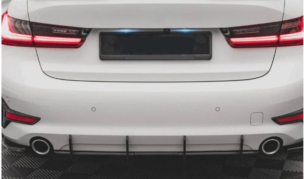Ornamente bara spate compatibile cu BMW Seria 3 G20(2019-2023) negru lucios