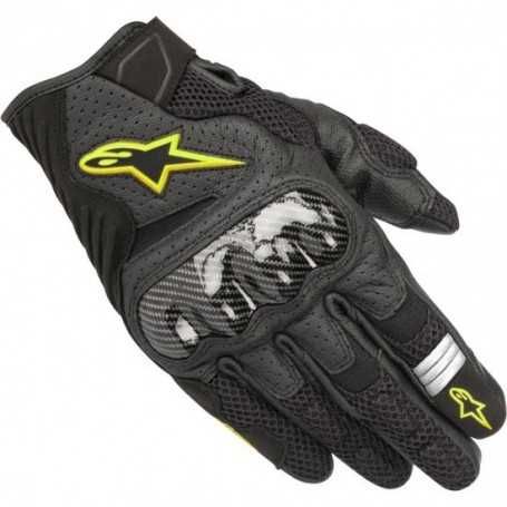 Къси Мото ръкавици за мотор  ALPINESTARS SMX-1 AIR V2 BLACK/ FLUO