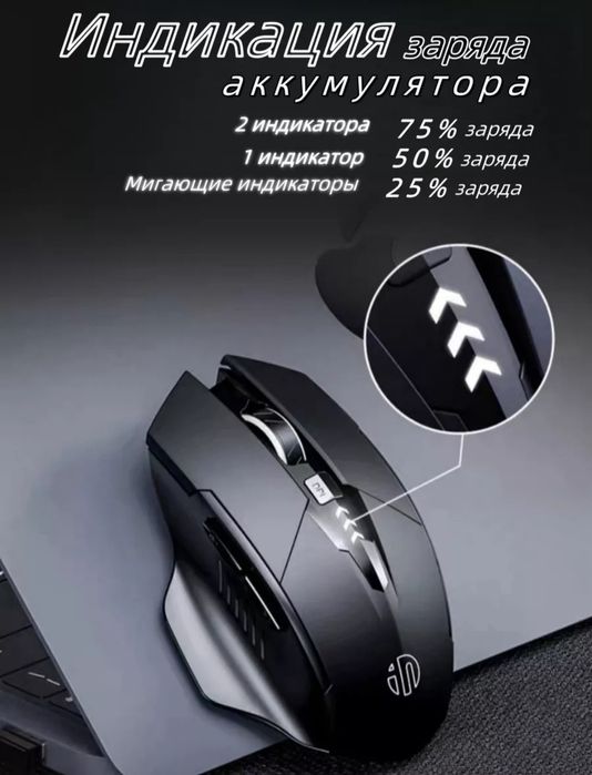 Мышь беспроводная Bluetooth, wi fi