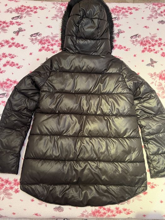 Черно зимно яке с пух