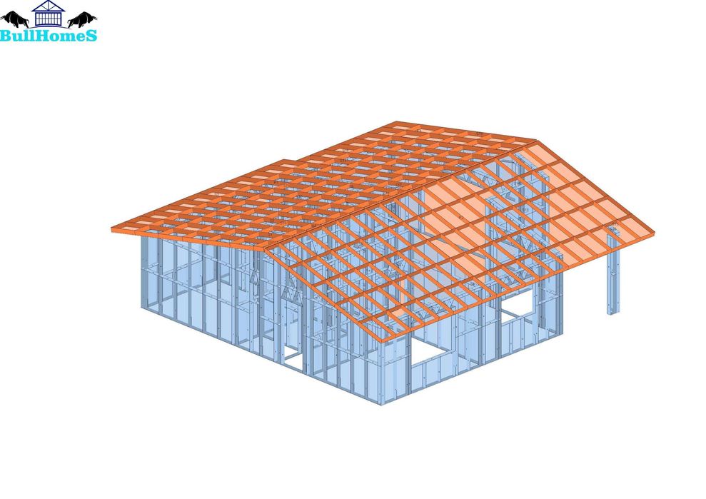 Къща,Бунгало,Преместваема къща,Сглобяеми къщи,Модулни,Жилищни-96м²