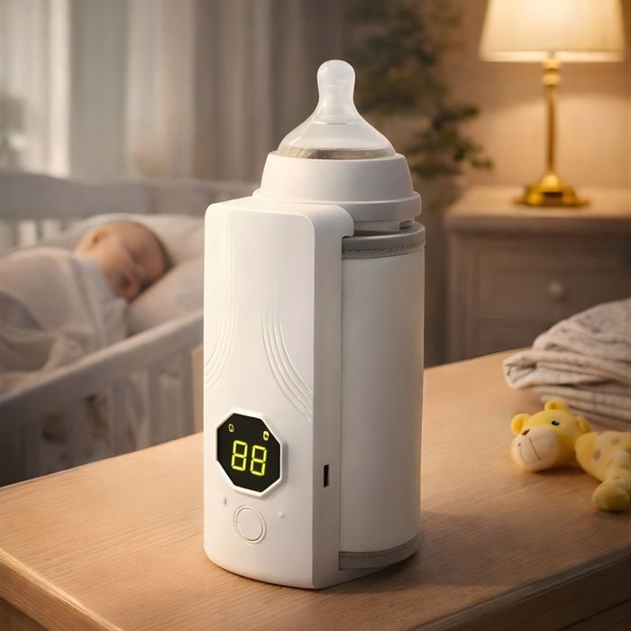 Безжичен подгревател за бебешко шише с дисплей и 6 температурни степен