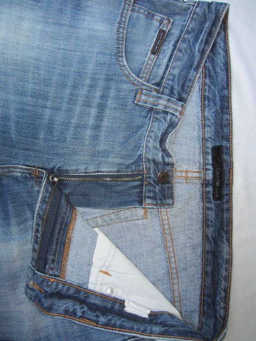 Blugi Calvin Klein, W34 L34,Talie=90cm,Lung=108cm,drepti, stare f.buna
