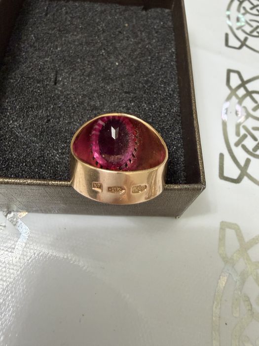 Массивное советское кольцо 583 пробы