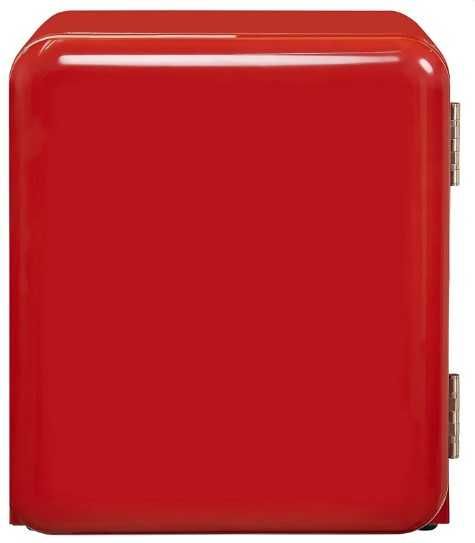 Хладилник мини бар Exquisit 48л, Ретро дизайн, 103 kWh/година, Червен