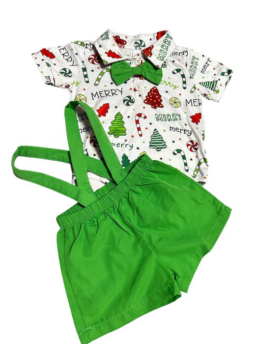 Лот КОЛЕДНИ дрехи за бебе 3-6 месеца за Фотосесия