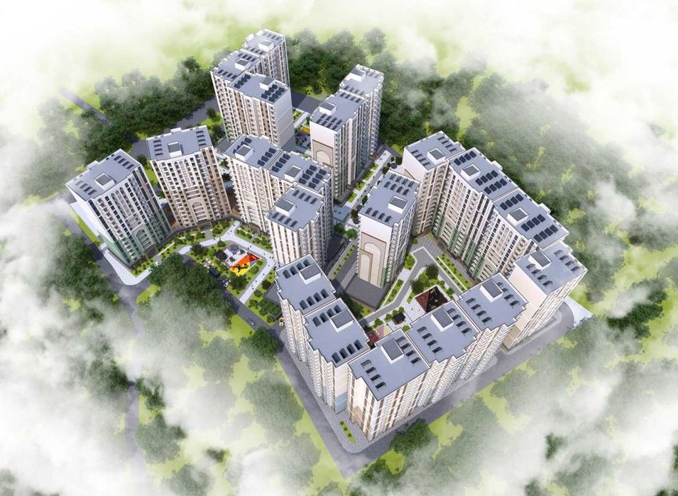 ЖК" Obod Maskan 2-к квартира 47.84 м2. г. Ташкент, Учтепинский район