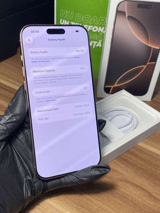 iPhone 16 Pro Max • 256 GB • Desert Titanium