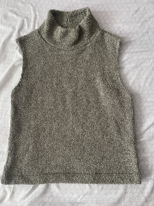Пуловер без ръкави/ плетен потник топ Zara, Reserved