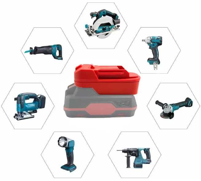 Adaptor baterie Parkside X20V Team la scule Makita 18V