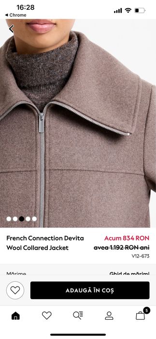 Jacheta lana French Connection S