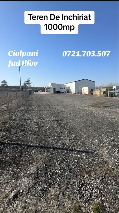 Teren de inchiriat cu Garaj si Birou 1000 mp