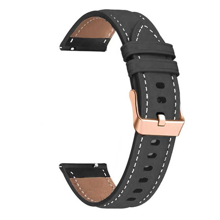 Curea piele 18mm ceas HUAWEI WATCH GT4 41mm GT3 Pro 43mm GT3 GT2 42mm Garmin Venu 3S Fossil