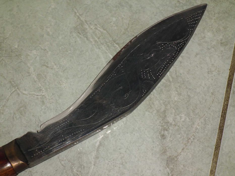 Cutit maceta Kukri nepalez cutit Gurkha masiv lama gravatá teacá nr.6