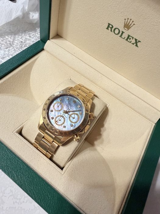 Rolex daytona aur 18k diamante