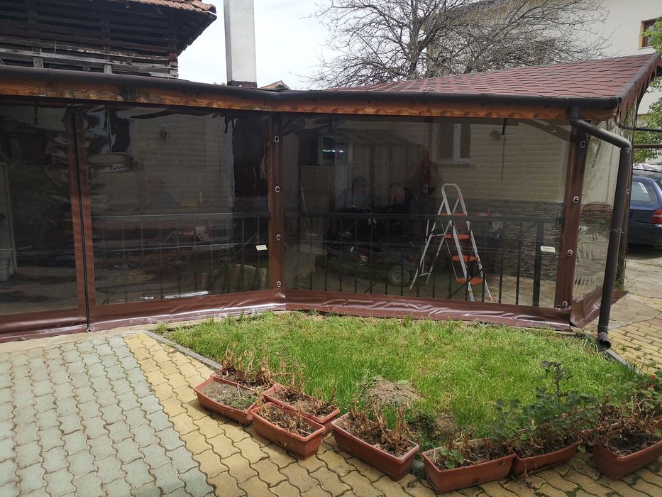 Ветрозащитни завеси,винил,   сенници, ветроупорни завеси