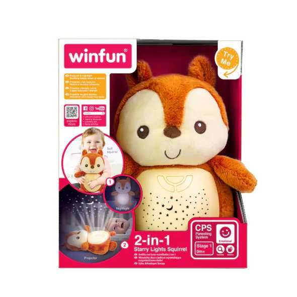 Плюшена играчка с прожектор WinFun - Катеричка
