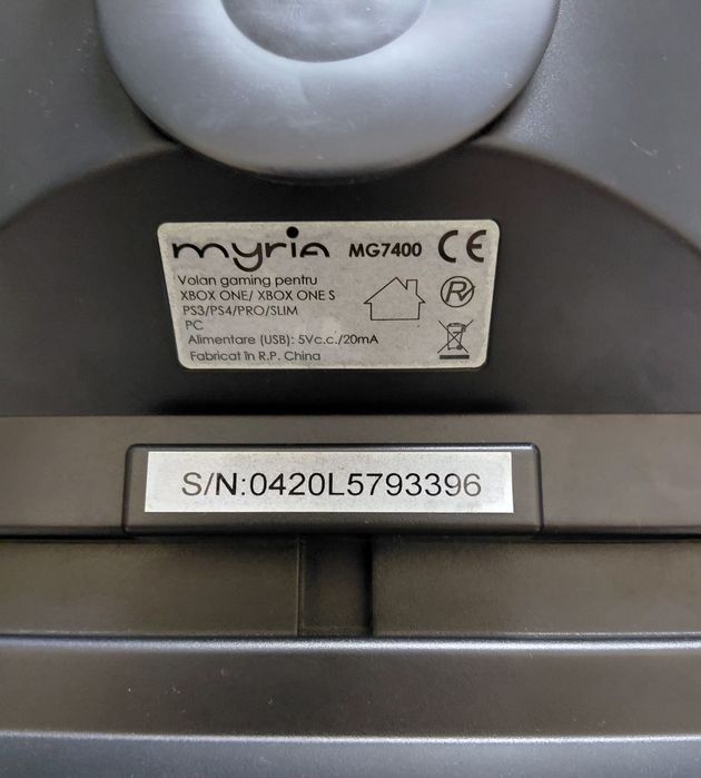 Volan Gaming  Myria MG 7400(PC,X-BOX ONE,PS3,PS 4)