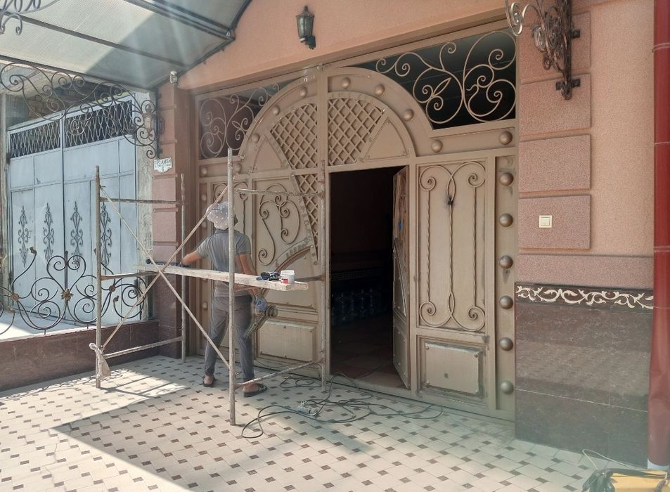 Darvoza boyash yasab berish va ustanovka qilish