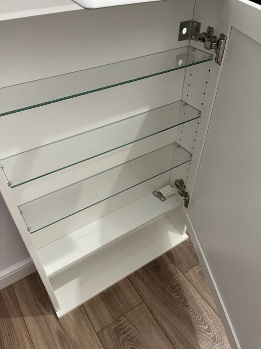 Dulap baie cu oglinda, alb, 63x16x 98 - IKEA