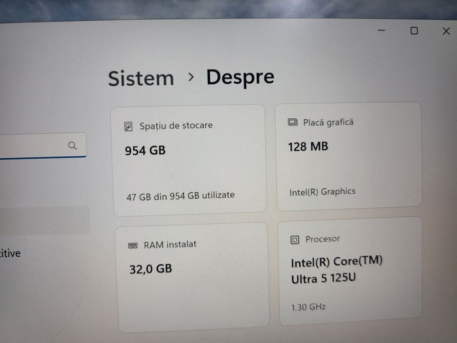 Laptop lenovo L14 gen 5 , i5 ultra , 32gb ram