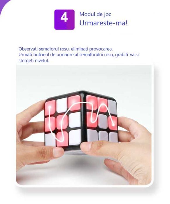 Cub Rubik multiplayer,7 moduri de joc, efecte muzicale si luminoase