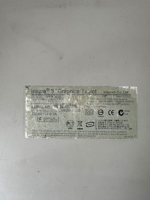 Графический планшет Wacom intous 3