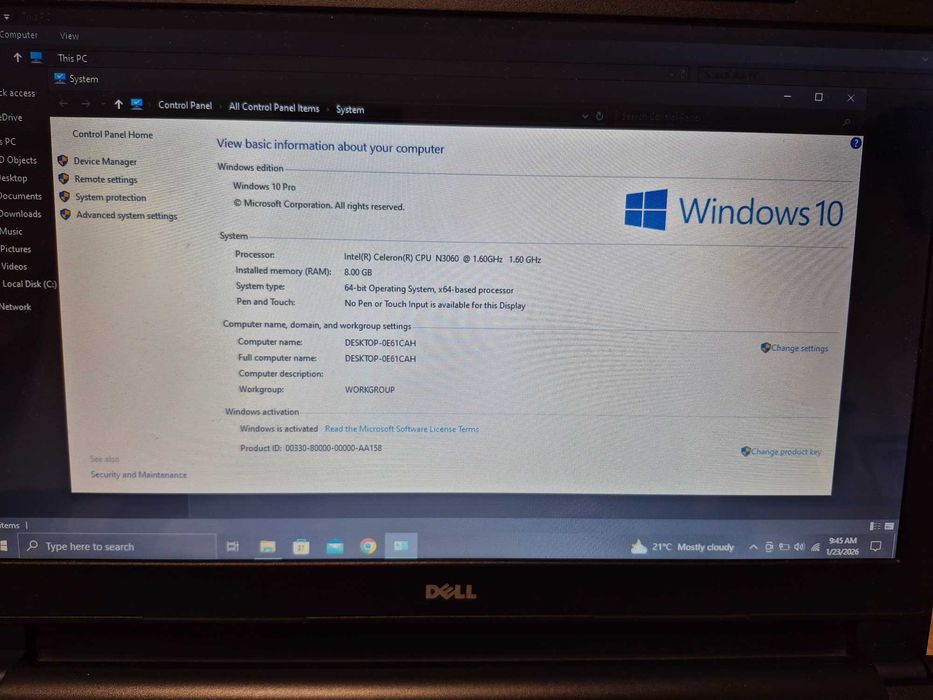 Dell inspiron 3552