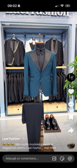 Vand costum LaelFashion marimea 56. Vine cu camasa L si pantofi marinea 45!