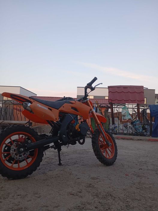 Dirt bike 50cc portocaliu