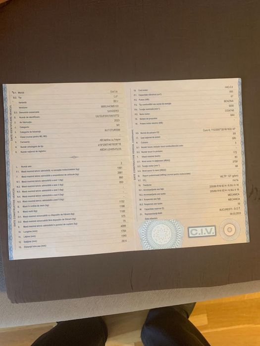 Dacia Sandero Euro6 2023