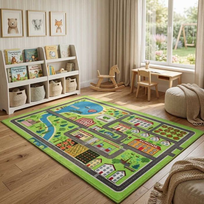 Детски килим 120x160 см, 12 дизайна, водоустойчив, неплъзгащ се