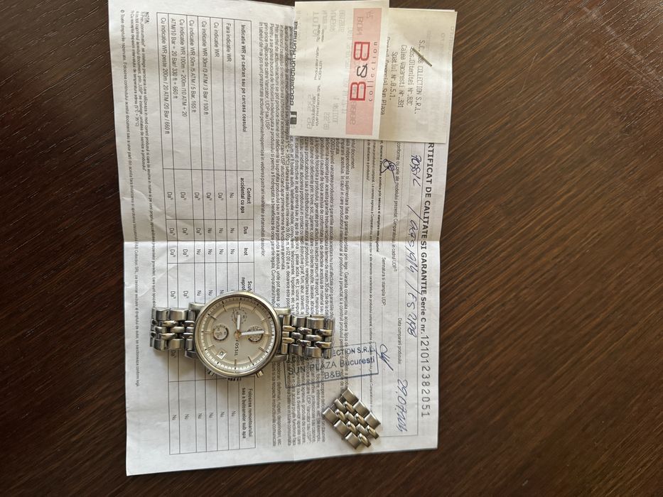Ceas dama Fossil cu Certificat