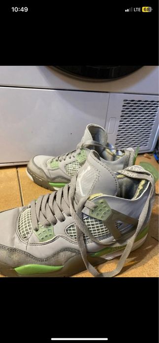 Jordan 4 x off white bean green