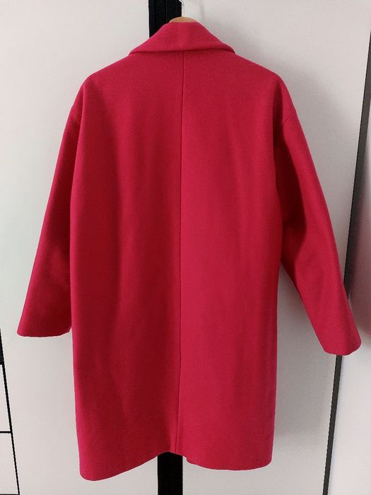 Зимно палто в розов цвят