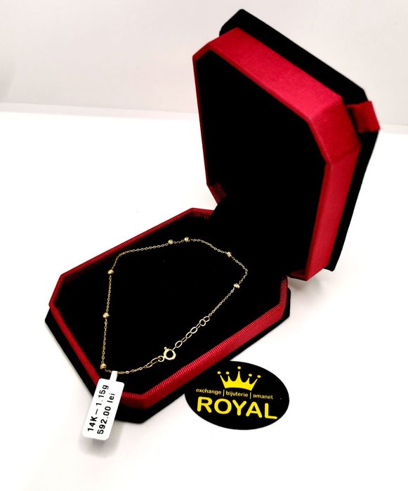 Bijuteria Royal bratara din aur 14k 1.15 gr