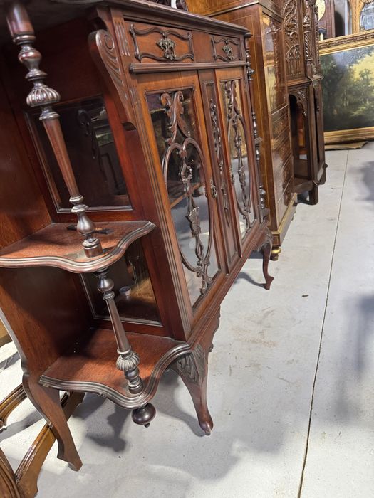 Bufet cu oglinda - lemn masiv, stil clasic