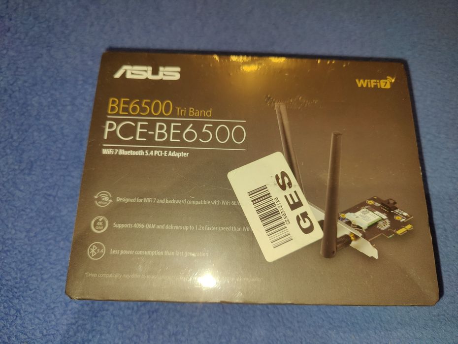 Wifi 7 adaptor Pci-e cu Bluetooth, Nou-Sigilat5.4