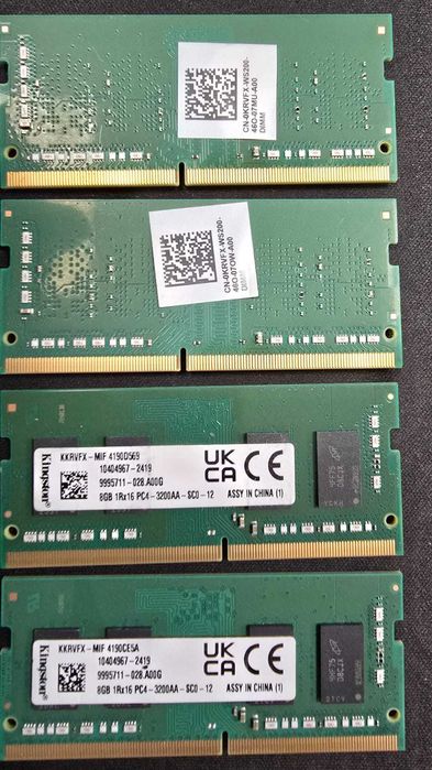 Kingston SODIMM 8Gb 1Rx16 PC4-3200AA DDR4