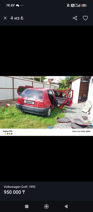 Продам гольф 3 моно 1.8