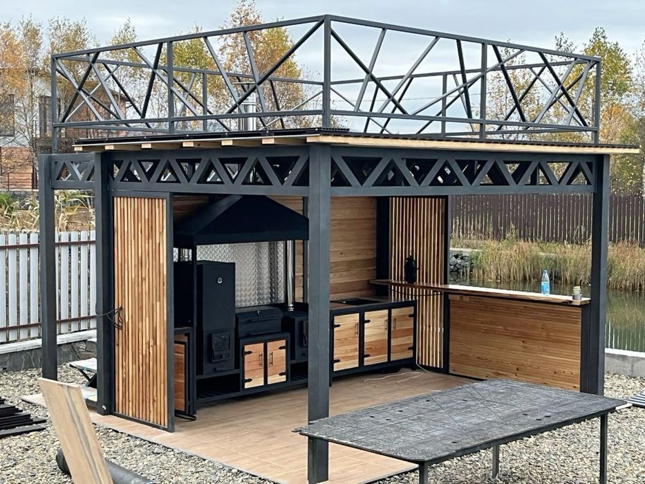 Беседка Мангал зона под ключ