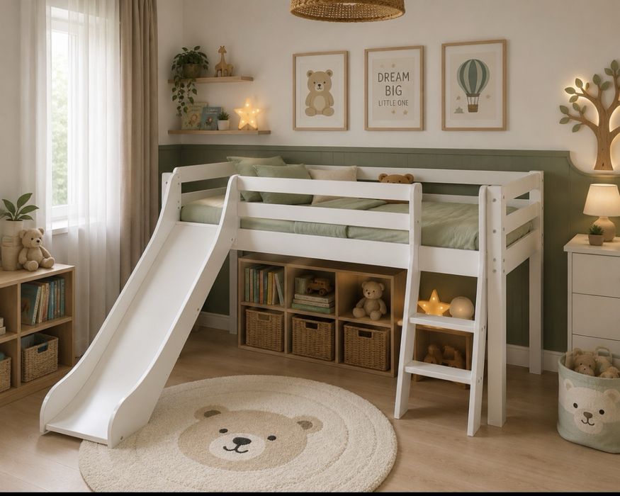 Pat pentru copii din lemn 160/70cm