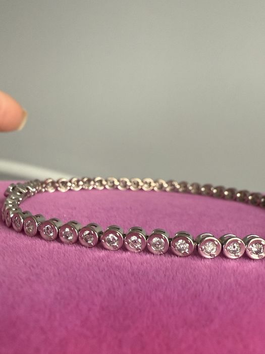 Бриллиантовый ( теннисный)браслет