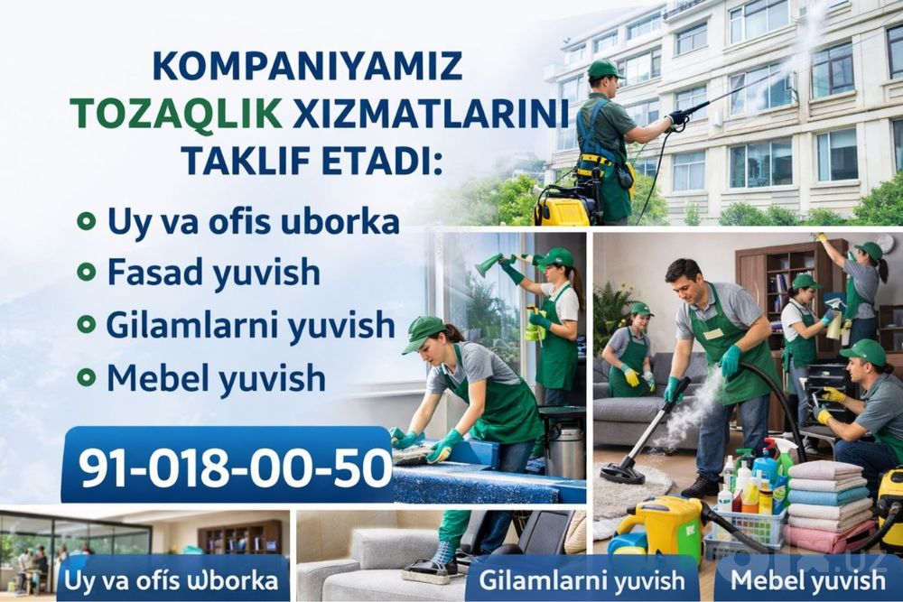 Uy va ofislar tozalash