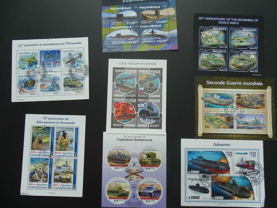 50 colite stampilate , timbre tematice Transporturi (Lot 3098)