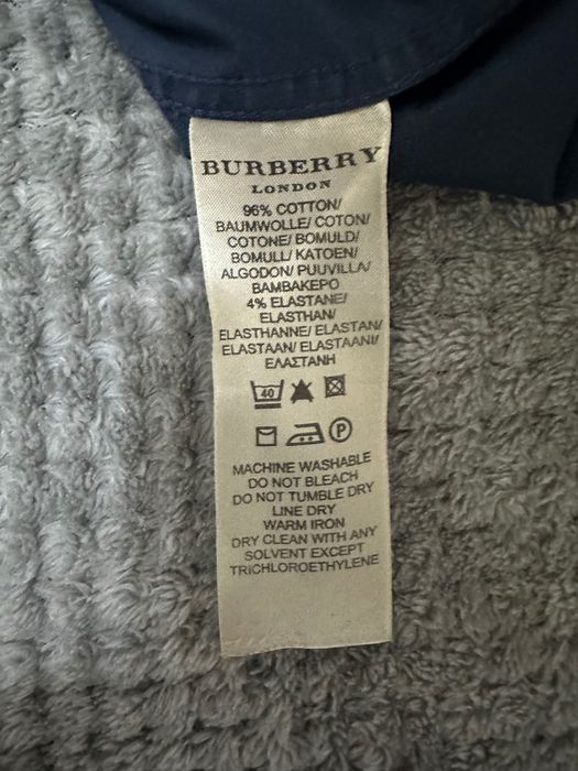 тъмно синьо риза Burberry